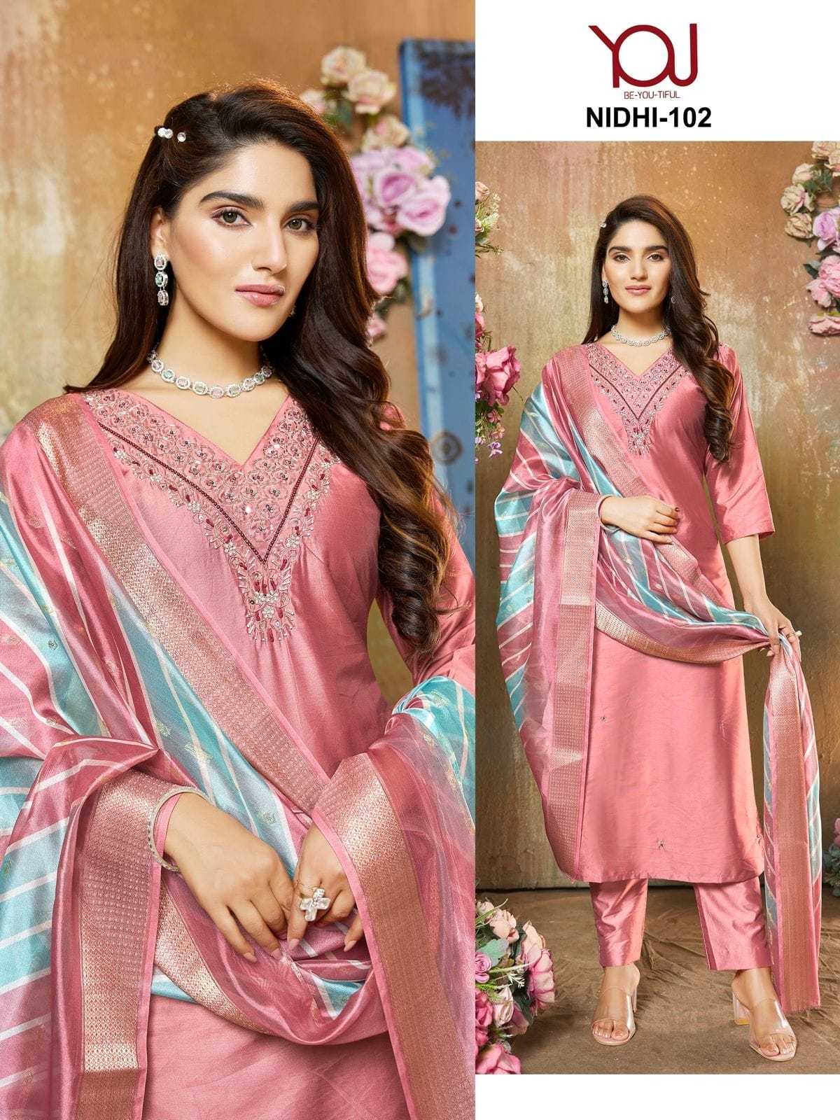 nidhi by wanna ethnic style fancy silk fully stitch salwar kameez 