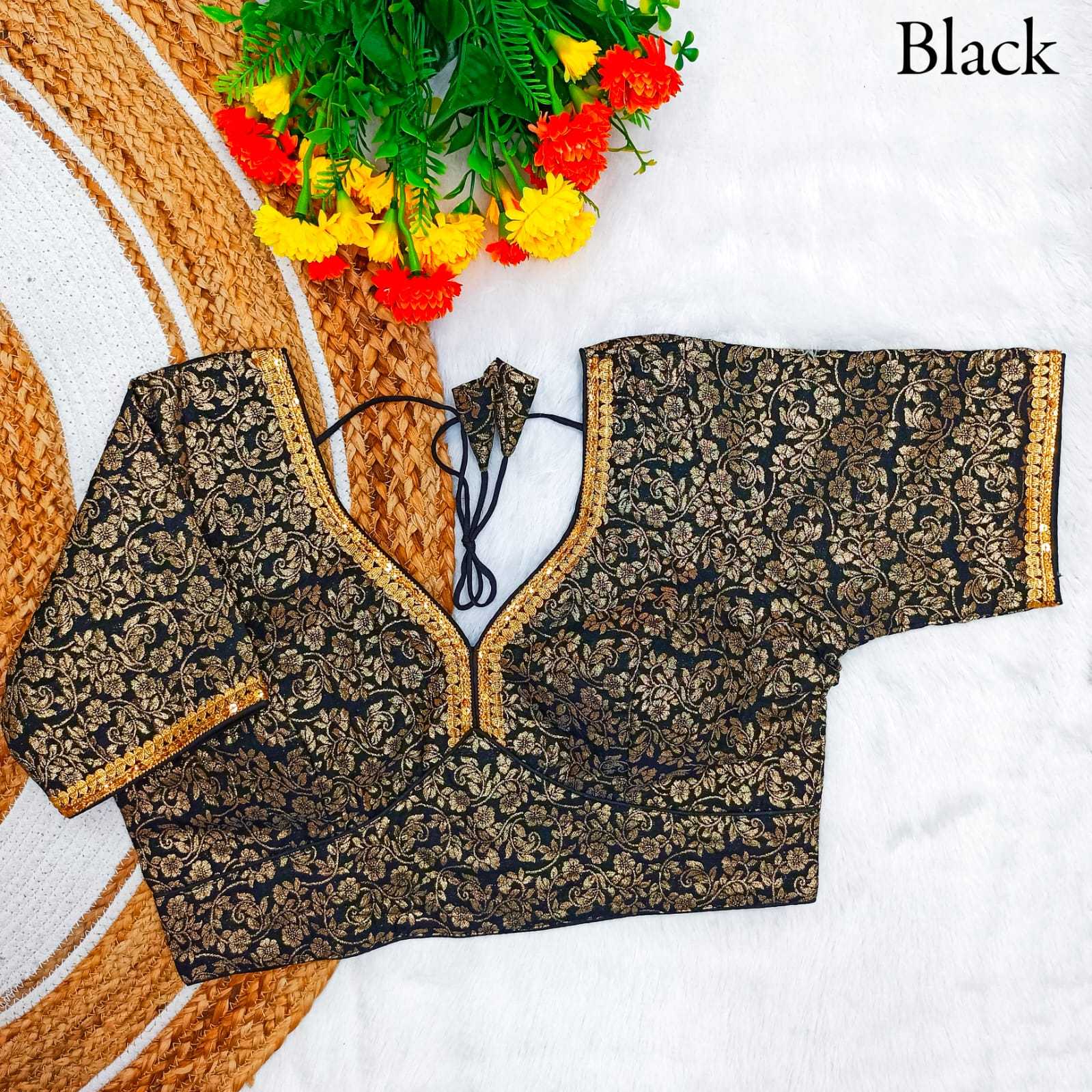 pr dola lace designer sabyasachi lace weaving pattern dola silk readymade blouse