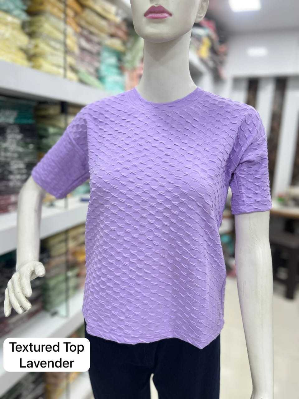 pr textured tshirts fancy imported soft drop shoulder readymade ladies tops