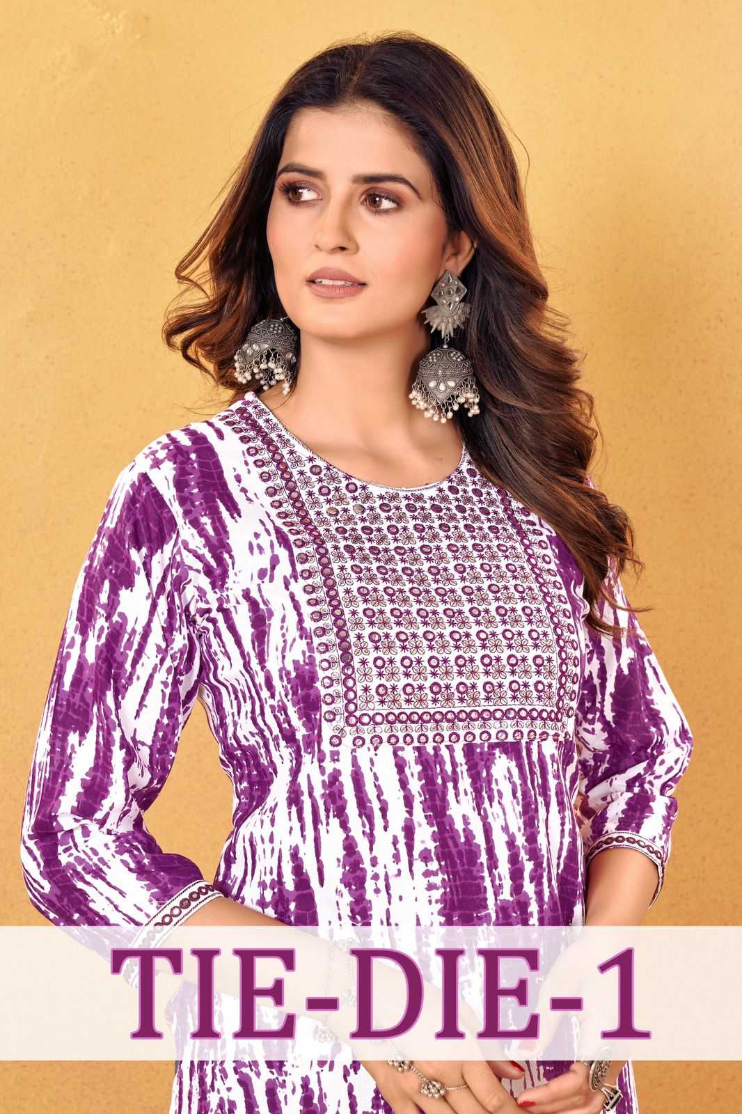 pr tie die vol 1 stylish design fully stitch big size casual tops collection