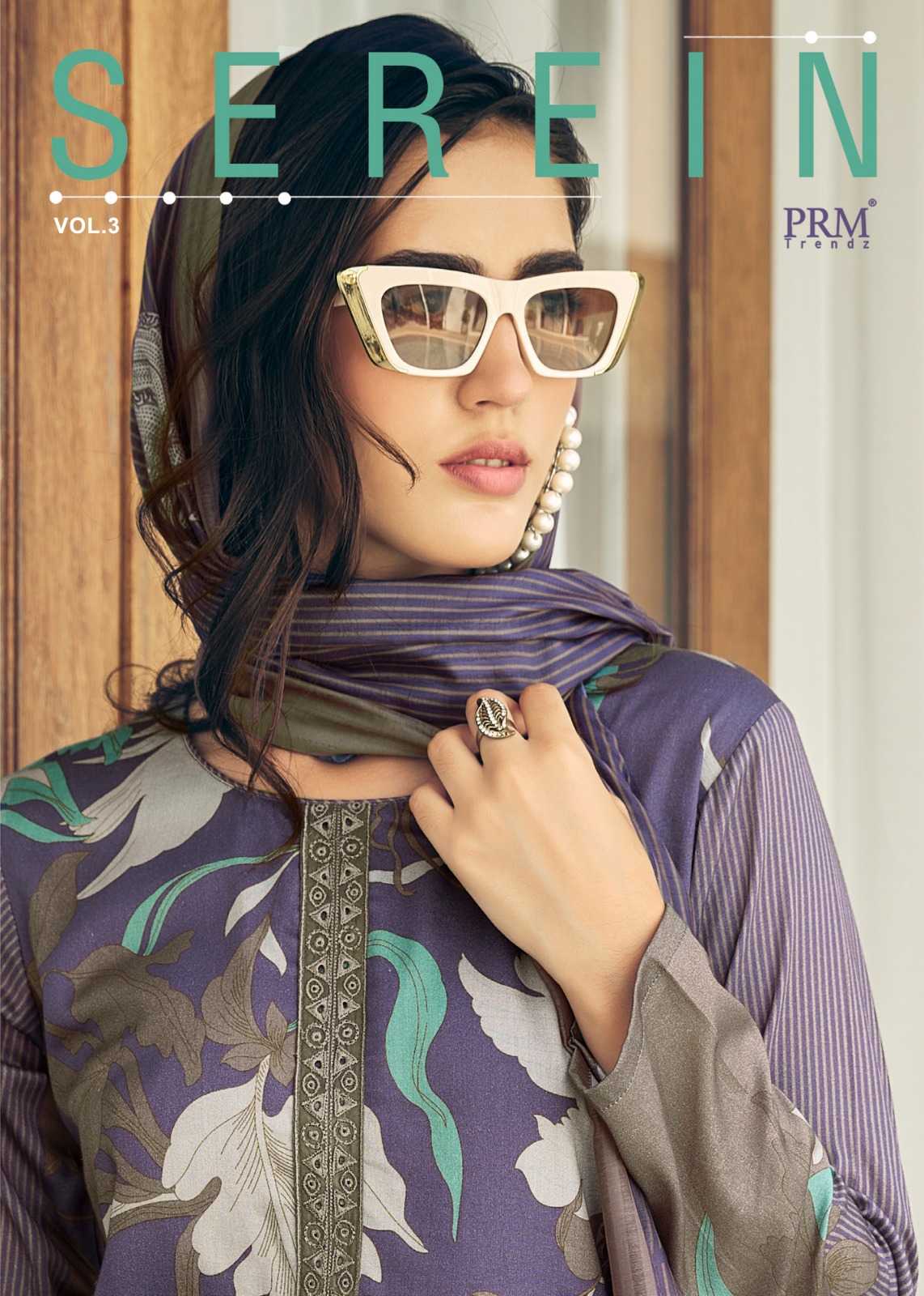 prm trendz serein vol 3 new traditional wear lawn cotton salwar kameez 