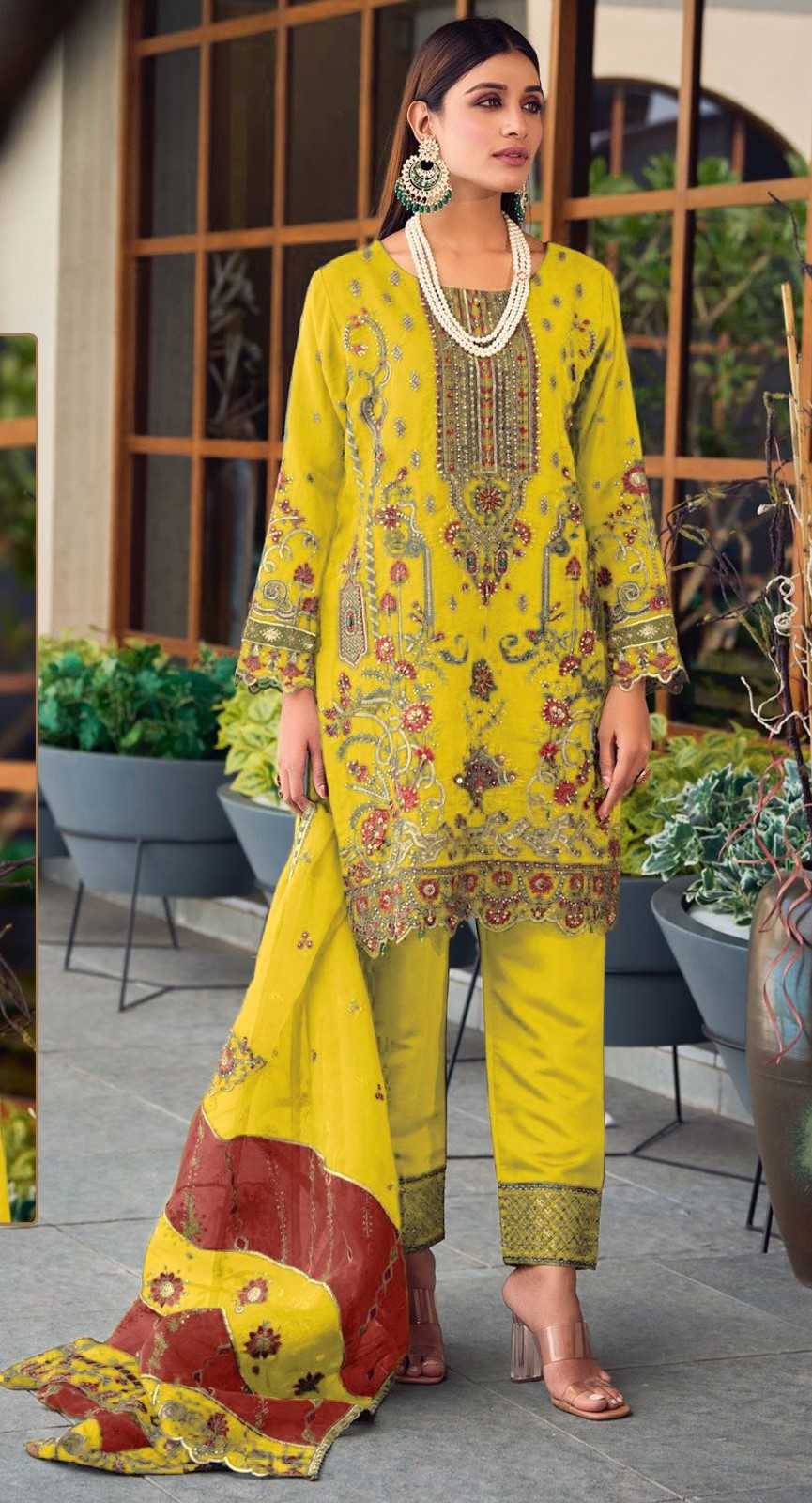 ramsha 1128 fancy stylish readymade pakistani organza salwar kameez