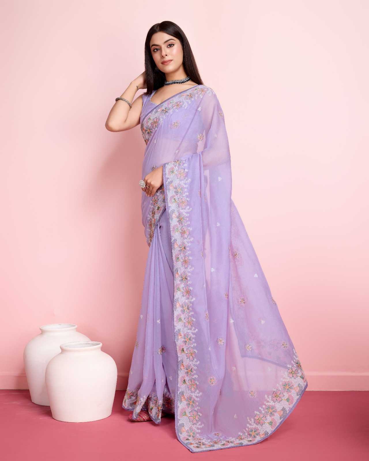 rashmika vol 2 soft organza fabulous saris design 