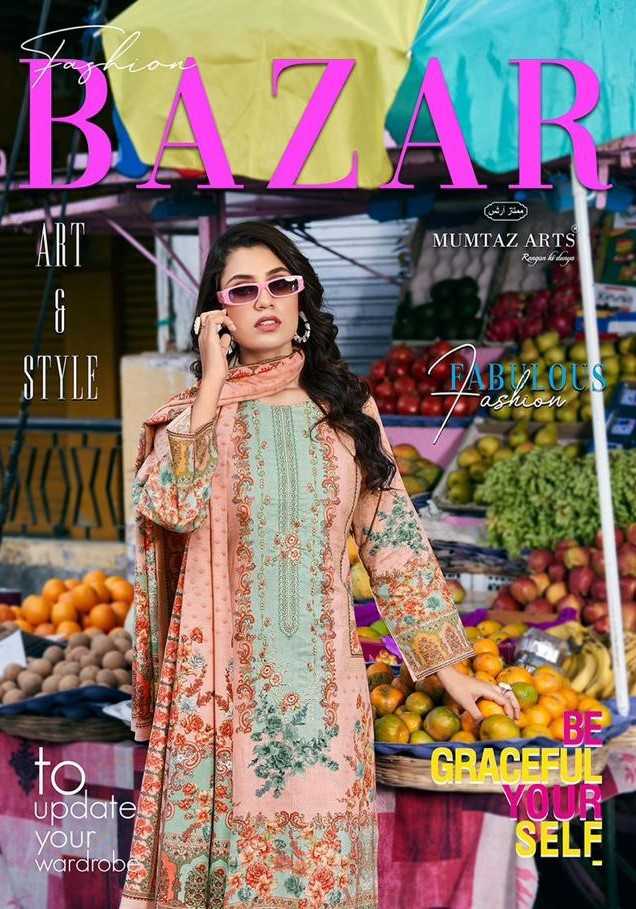 riaz arts fashion bazaar karachi lawn embroidery ethnic style pakistani top pant dupatta 
