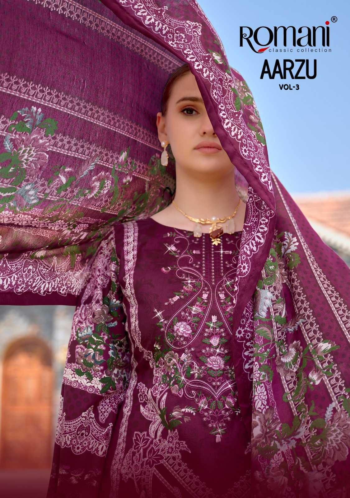 romani presents aarzu vol 3 hit design soft cotton Pakistani ethnic salwar suit