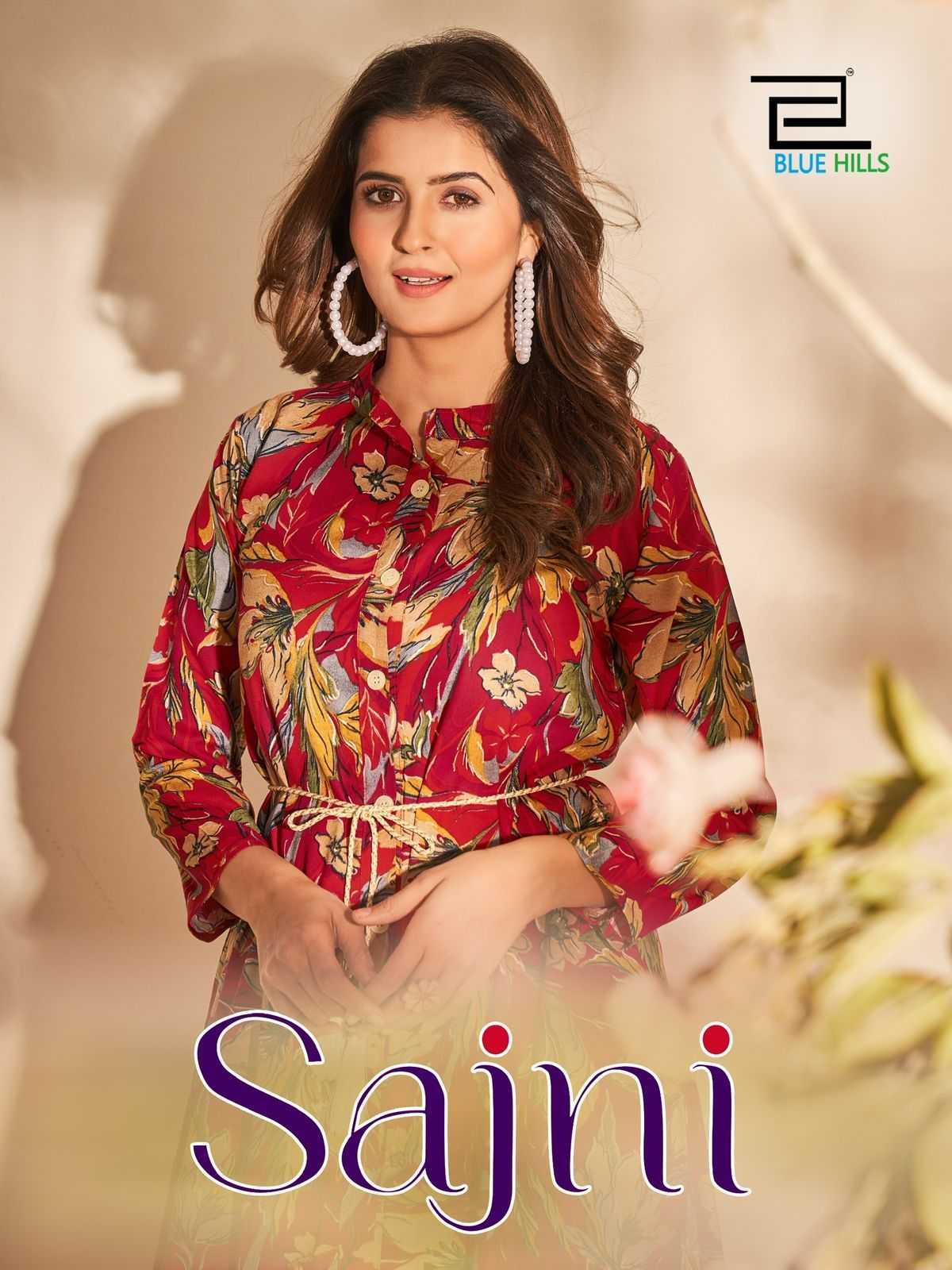sajni by blue hills rayon printed long 1 piece gown