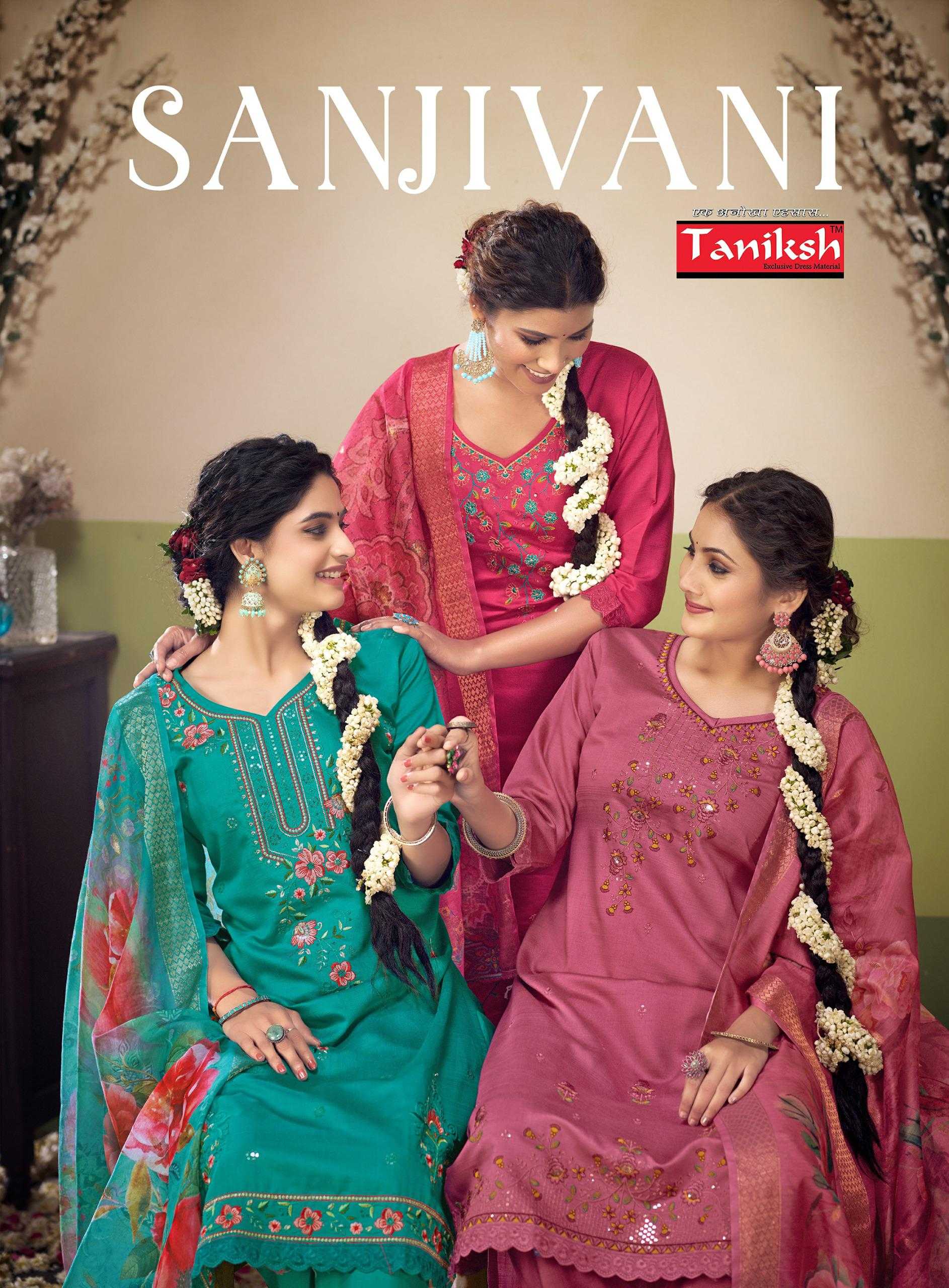 sanjivani vol 1 by taniksh amazing design cotton viscose full stitch salwar suit 