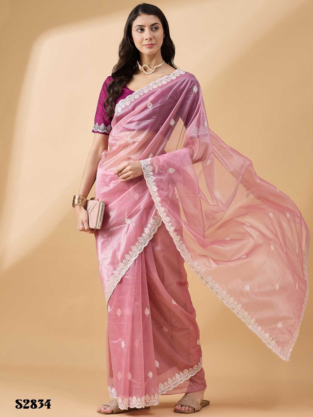 satya by mahotsav occasion wear stylish saree with blouse exports  