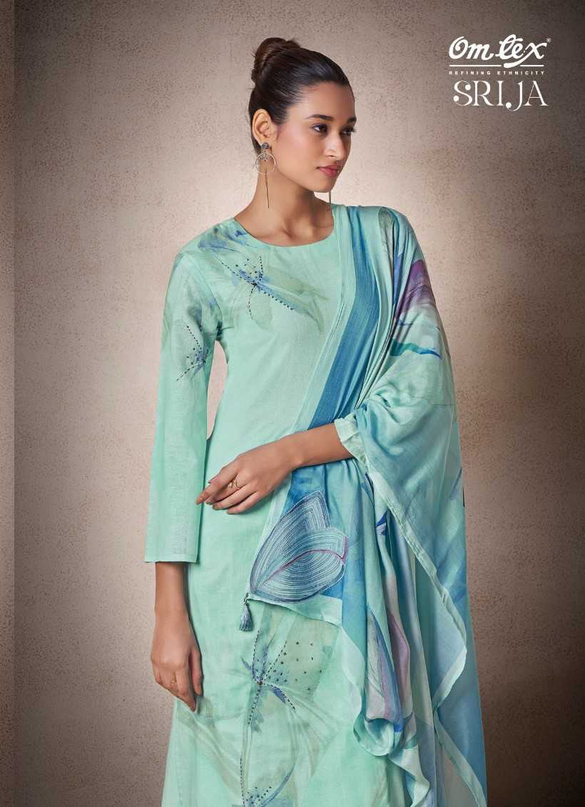 srija by omtex exclusive linen salwar suit dress material exports
