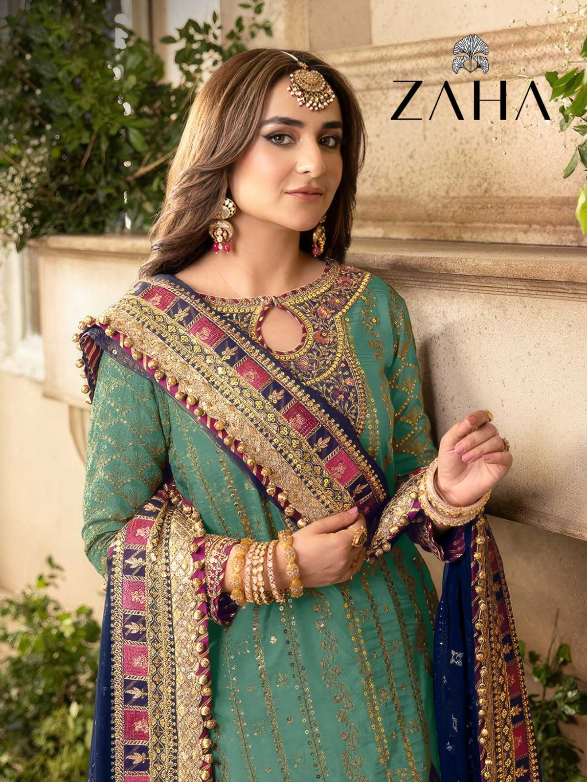 zaha zoya vol 1 fashionable georgette morden pakistani salwar kameez