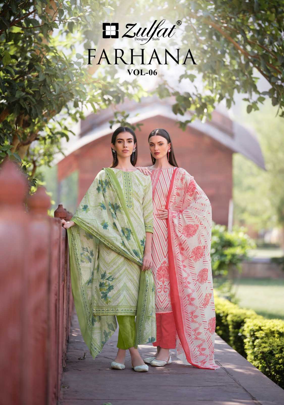 zulfat designer parhana vol 6 stylish cotton exclusive salwar suit material