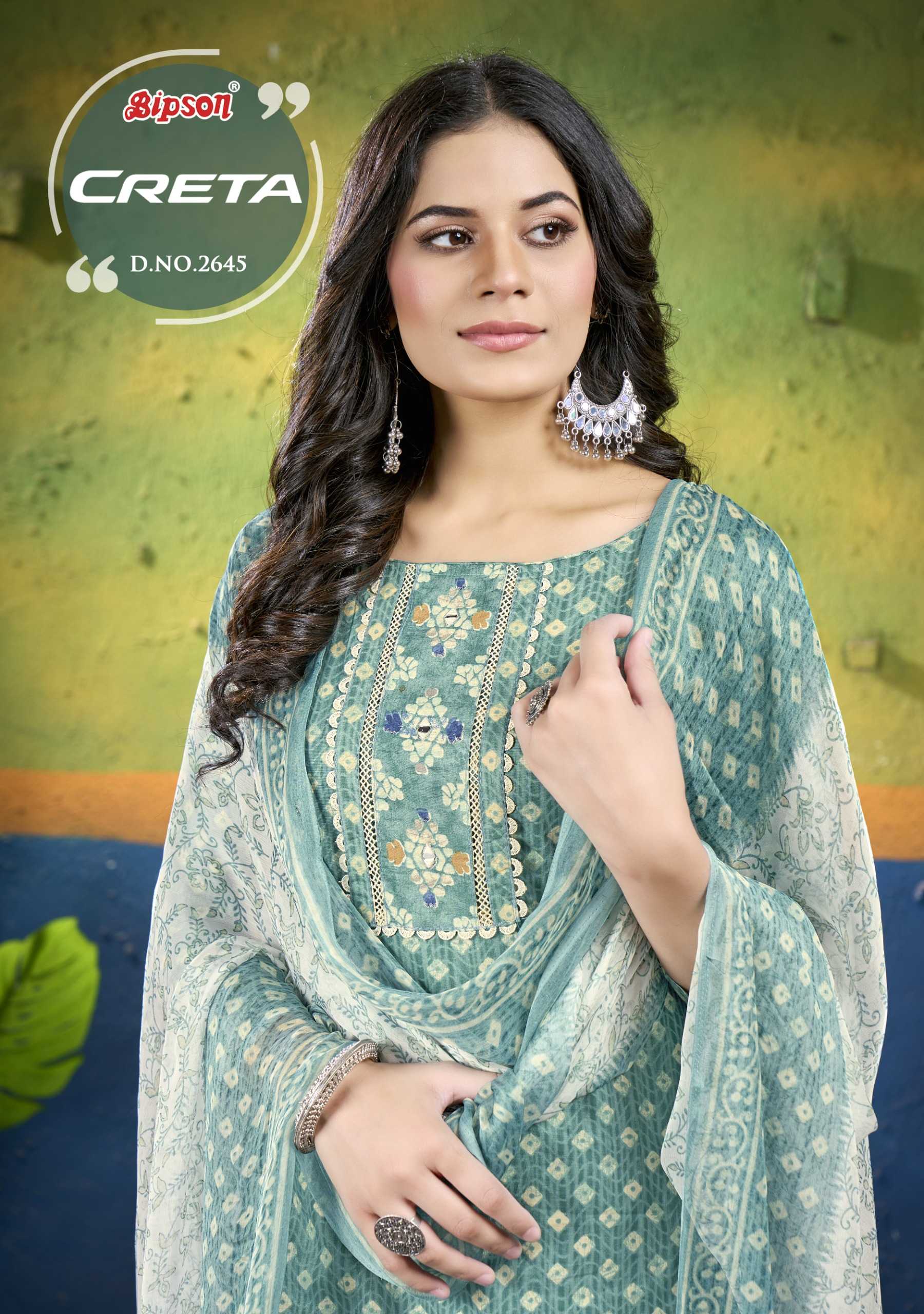 bipson prints 2645 beautiful look cambric cotton stylish ethnic design salwar kameez