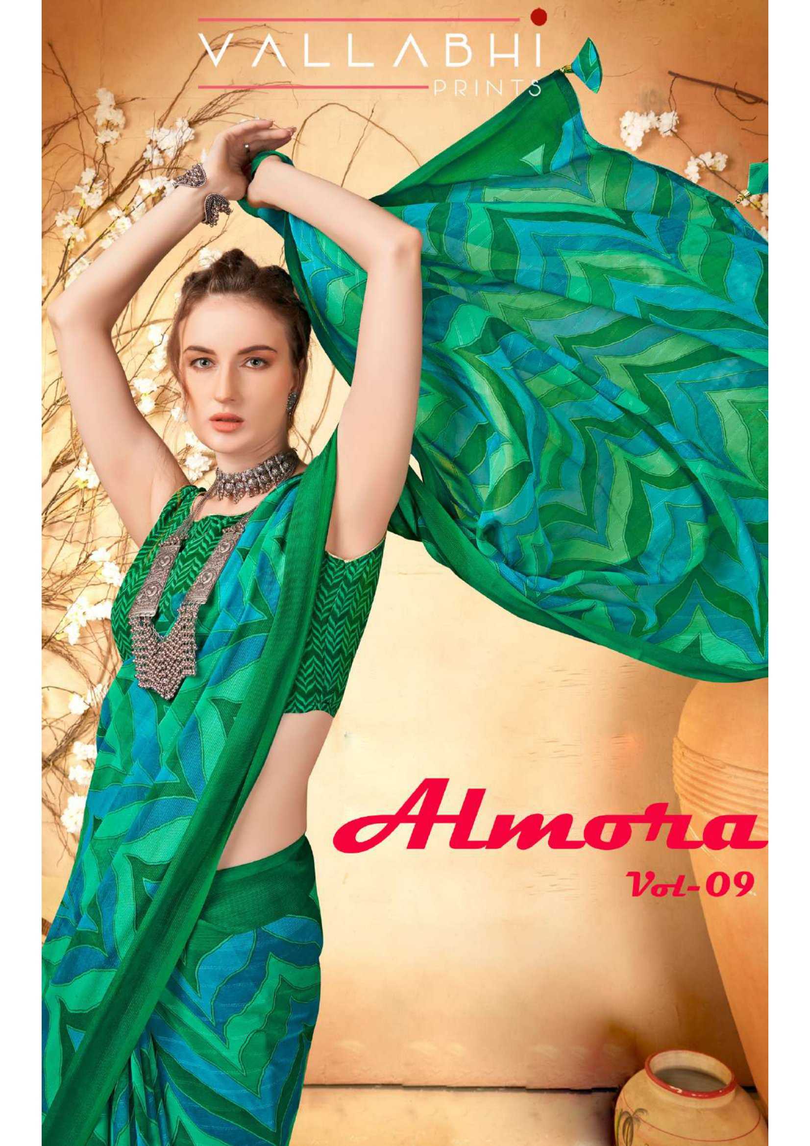 vallabhi prints presents almora vol 9 daily use unique design georgette saree 