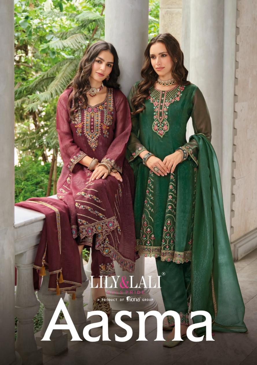 lily & lali aasma silk festival wear readymade ladies suits 