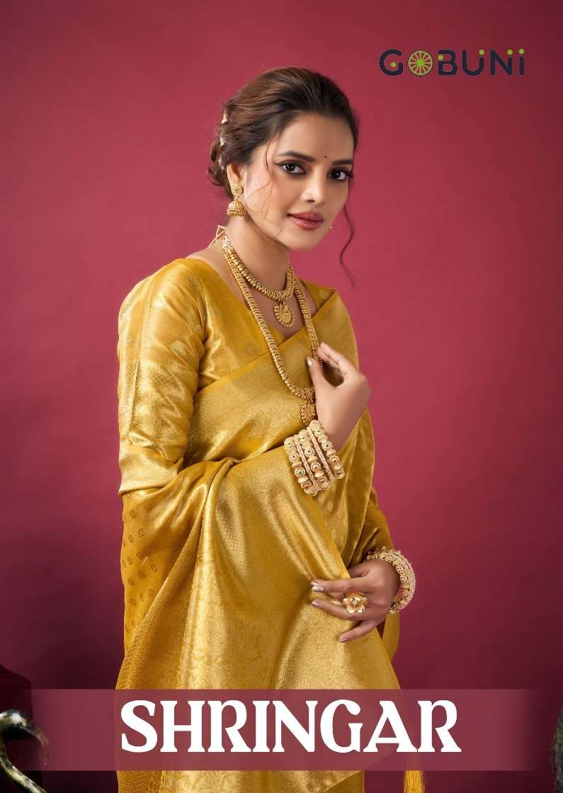 shringar by gobuni tissue silk 1801-1804 amazing sarees manufacture
