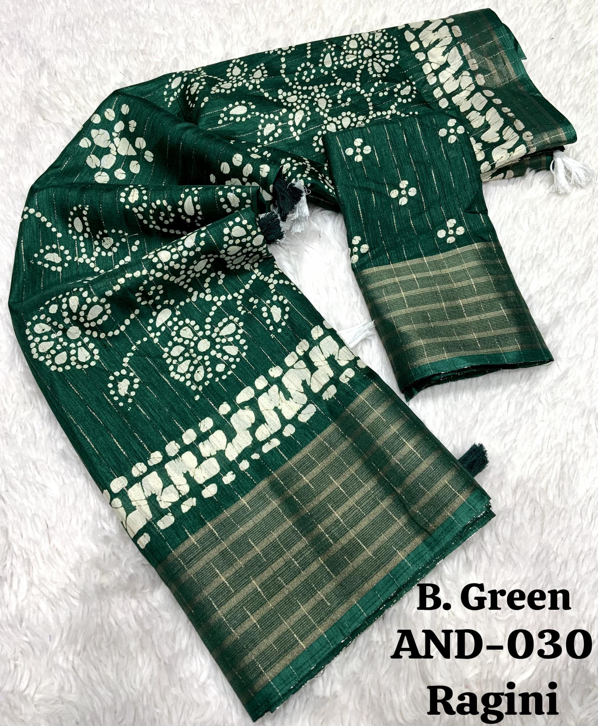 30 ragini gorgeous look cotton crape saree 