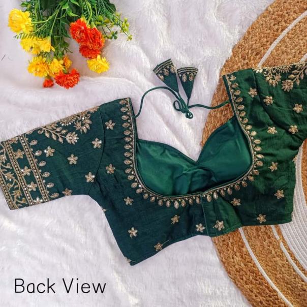 mumtaaz vichitra silk sequence embroidery work fully stitch blouse 