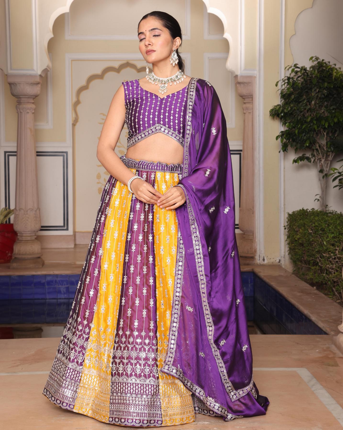 PR 9STAR FASHION NAQSH RANGOLI SILK  WITH EMBRODEIRY & SEQUENCE WORK  FANCY DESIGNER LEHENGA CHOLI 