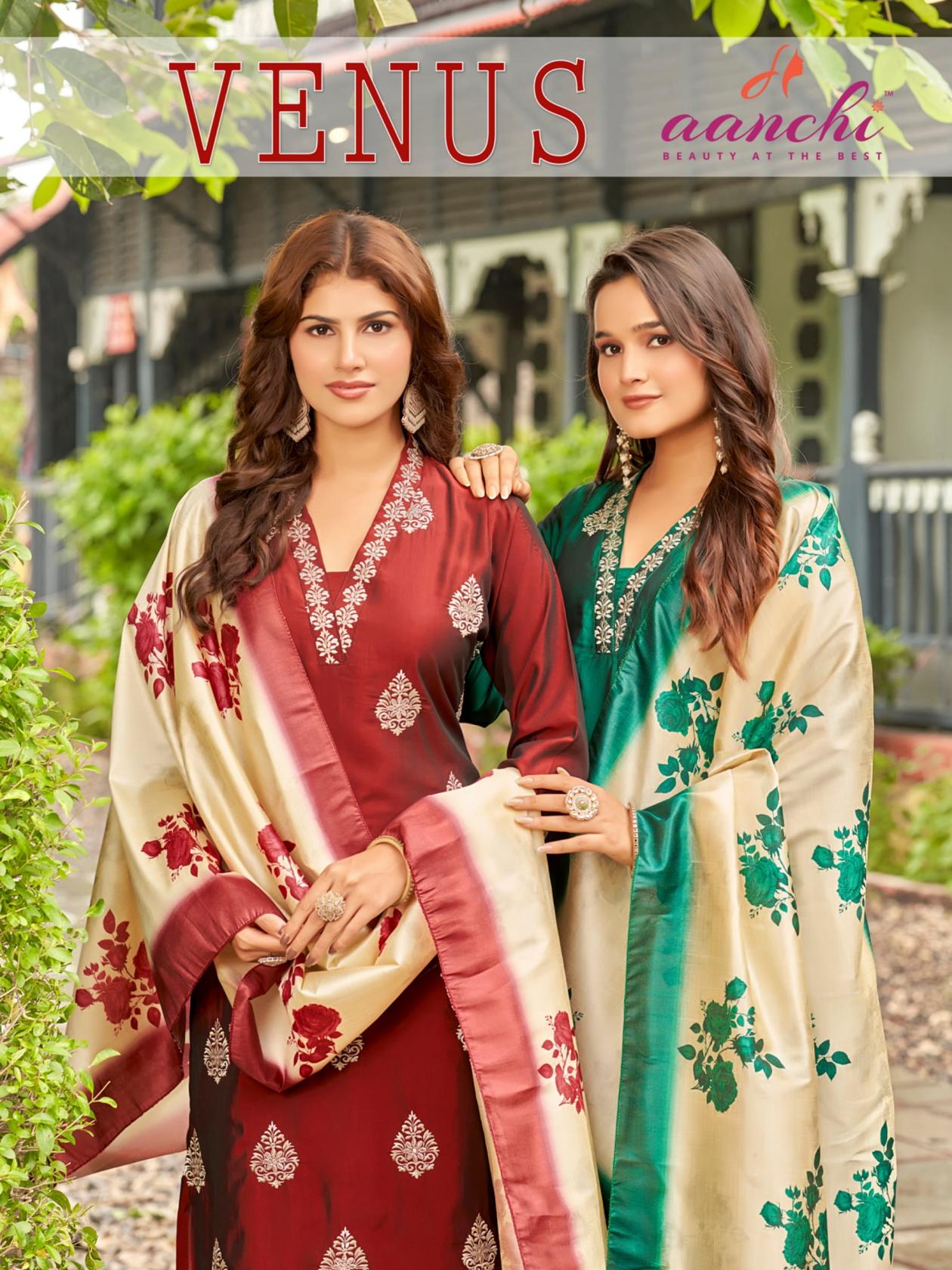 aanchi launch venus rangila silk readymade suit for womens 