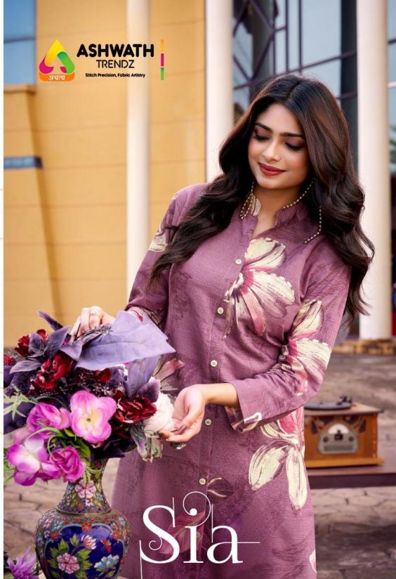 ashwath trendz sia readymade unique vetican foil print co-ord sets