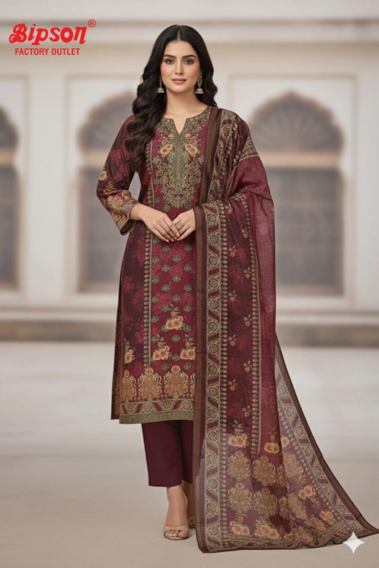 bipson prints premium shimmer ethnic pakistani unstitch suits 