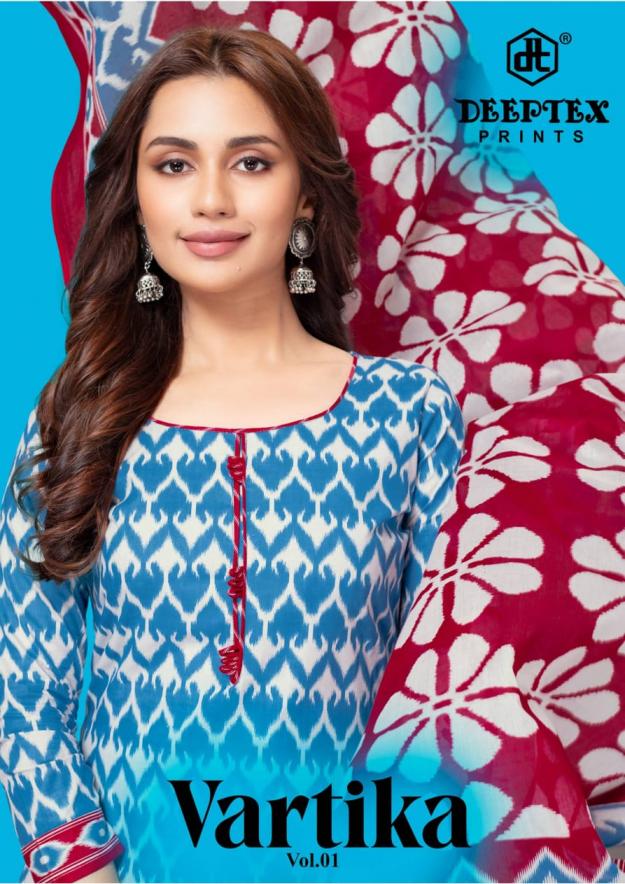 deeptex prints vartika vol 1 cotton elegance dress materials 