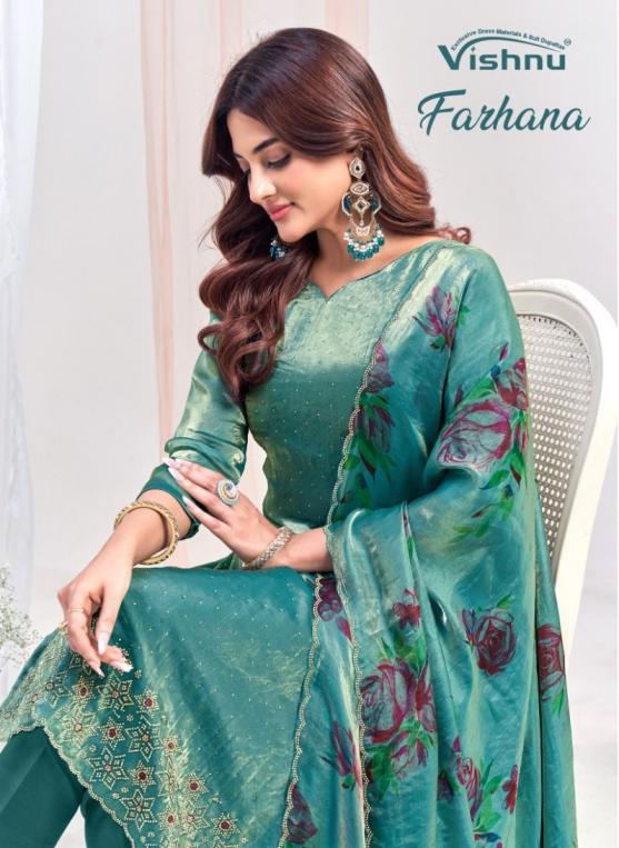 farhana by vishnu frendy silk sarvoshki work suit for womens 