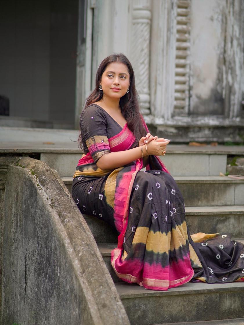 kc 636 black beauty chanderi saree for womens 