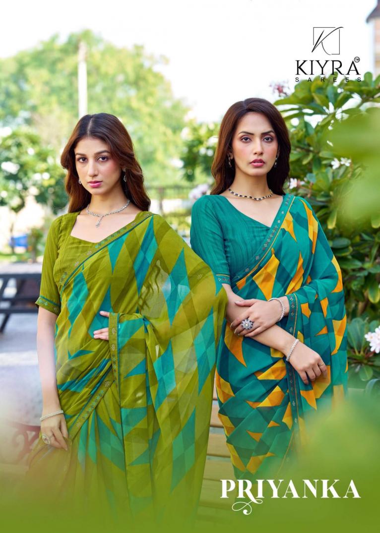 kiyra priyanka georgette amazing sarees online 