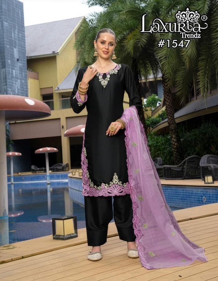 laxuria trendz 1547 dark satin fully stitch pakistani suits online shopping