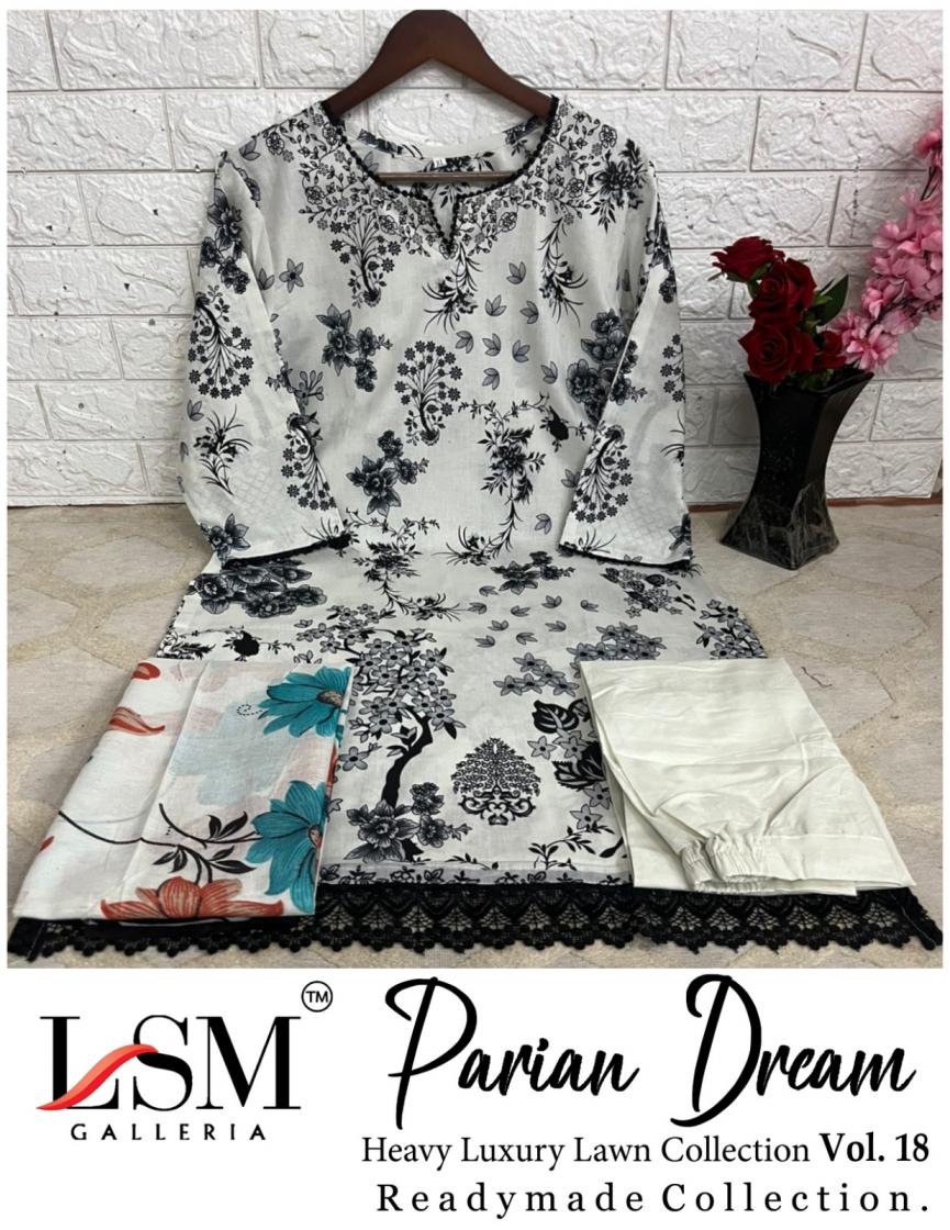 lsm parian dream heavy luxury lawn collection vol 18 amazing full stitch pakistani suits 