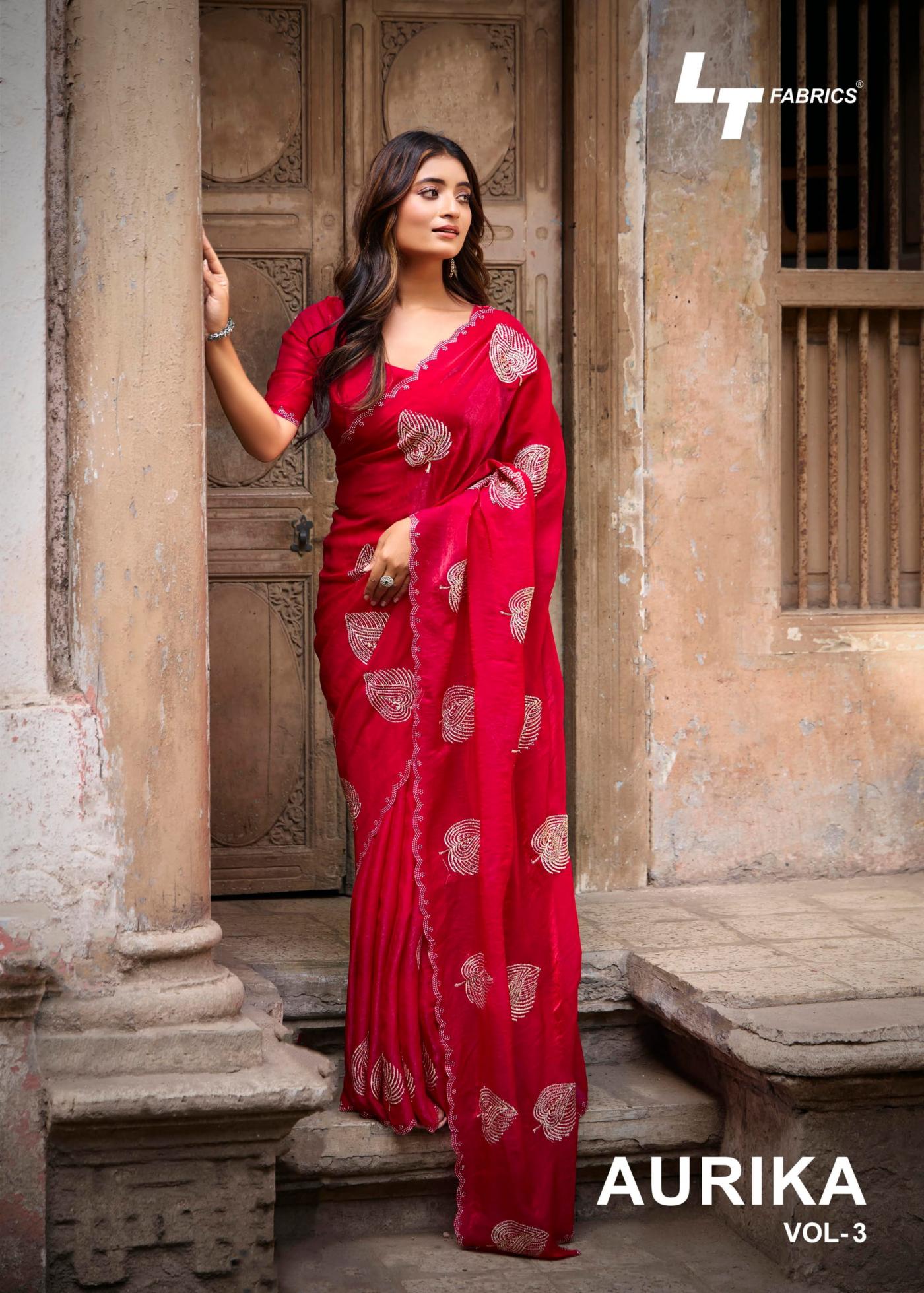 lt fashion aurika vol 3 malai silk luxurious sarees for women