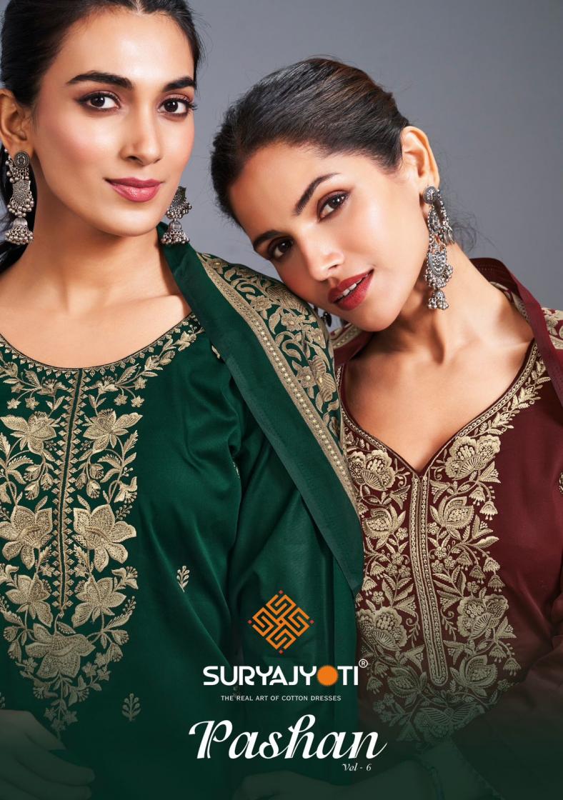 pashan vol 6 by suryajyoti jam satin dyed advanced materials