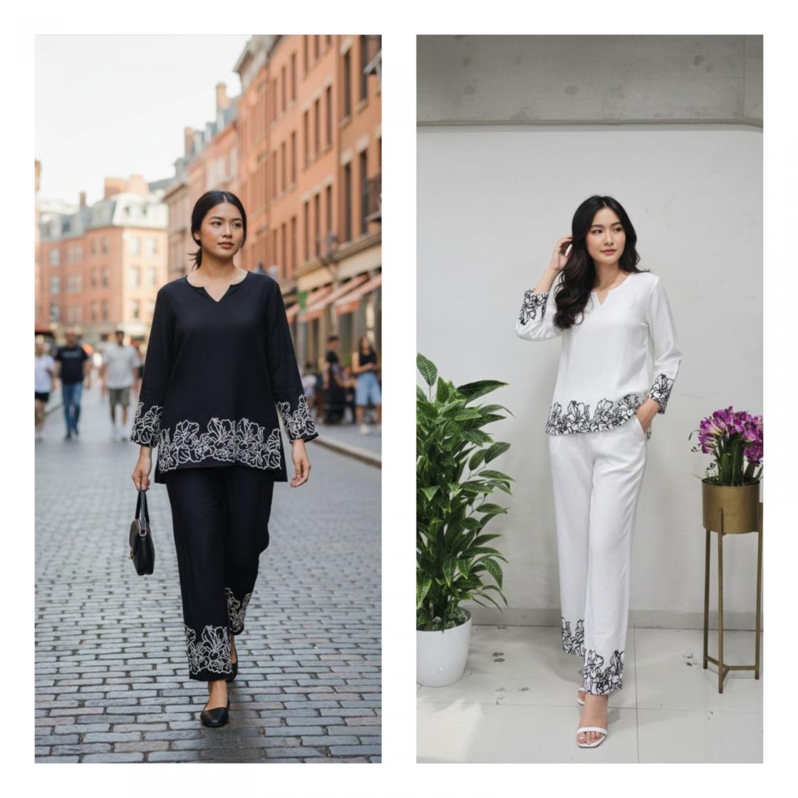 PR 9STAR FASHION BEST BINDU BUBBAL FABRIC WITH EMBRODERY WORK FANCY DESIGNER CO ORDS SET 