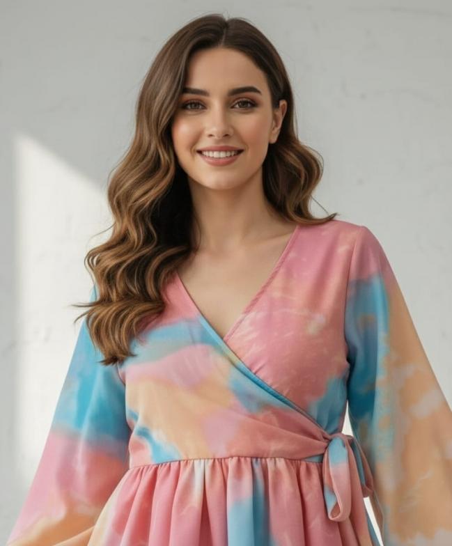 PR 9STAR FASHION ROSE  RAYON FABRIC STANDARD QUALITY PRODUCT WITH FANCY DESIGNER KURTI 