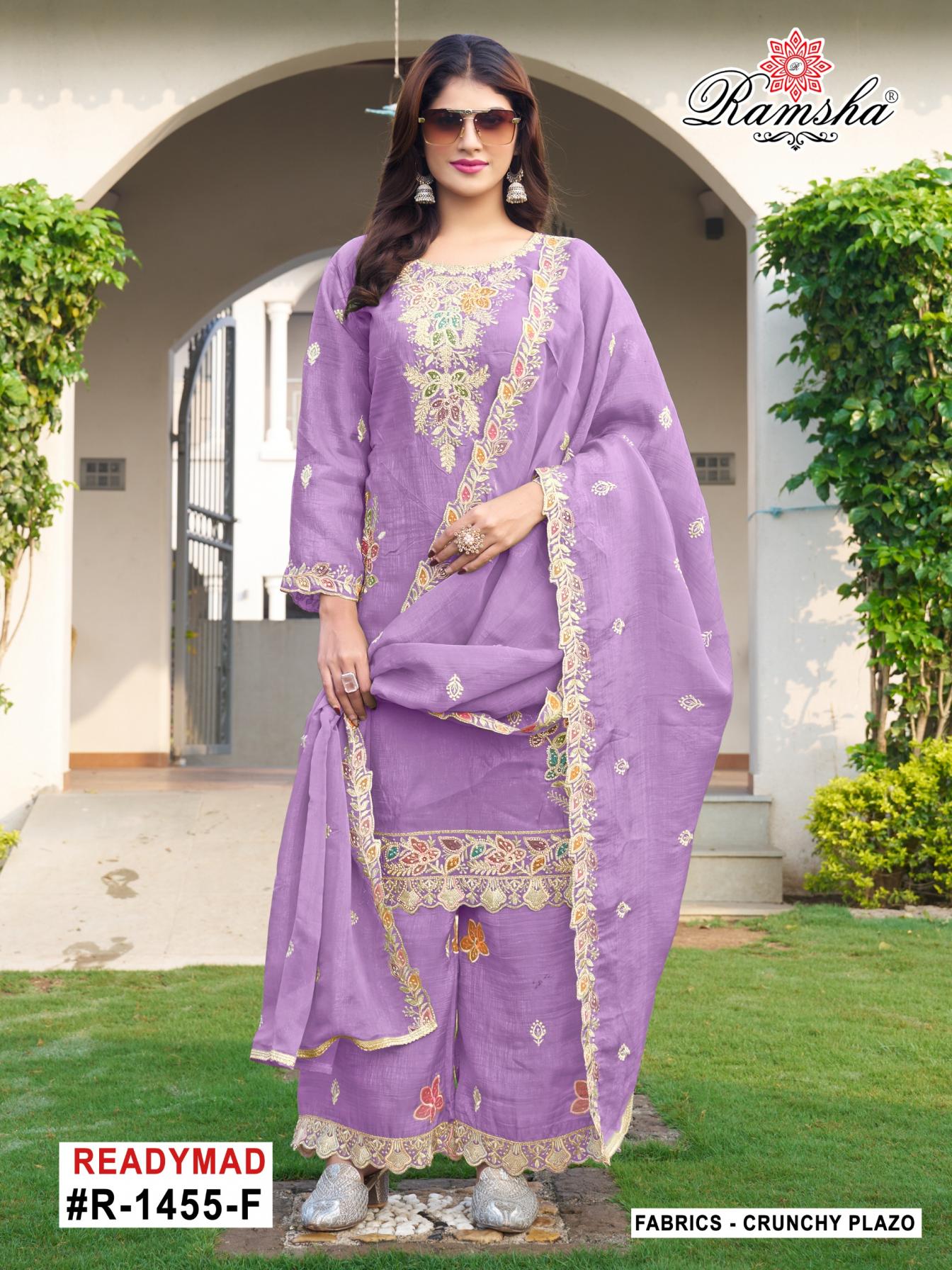 ramsha r 1455nx readymade plazzo style pakistani suit for womens 