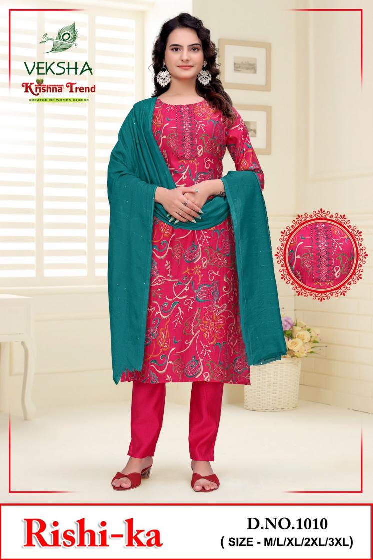 rishi-ka by veksha krishna trend berline readymade amazing combo 3pcs dress