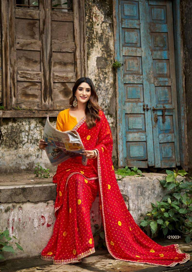 sanskar tex prints parvati georgette hit design saree for womens 