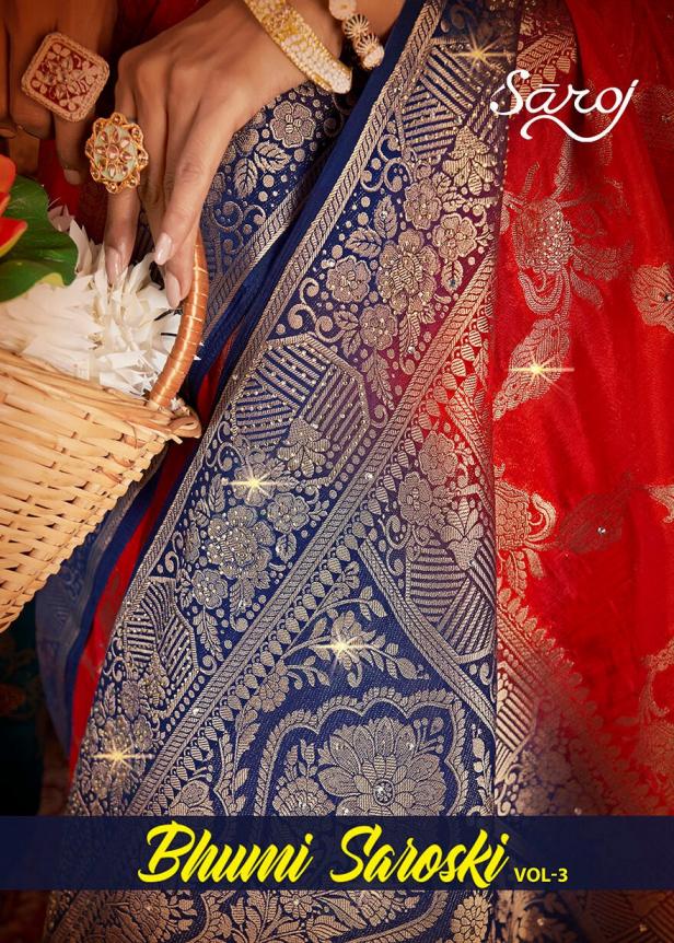 Saroj Bhumi Saroski vol.3 chinon silk saree