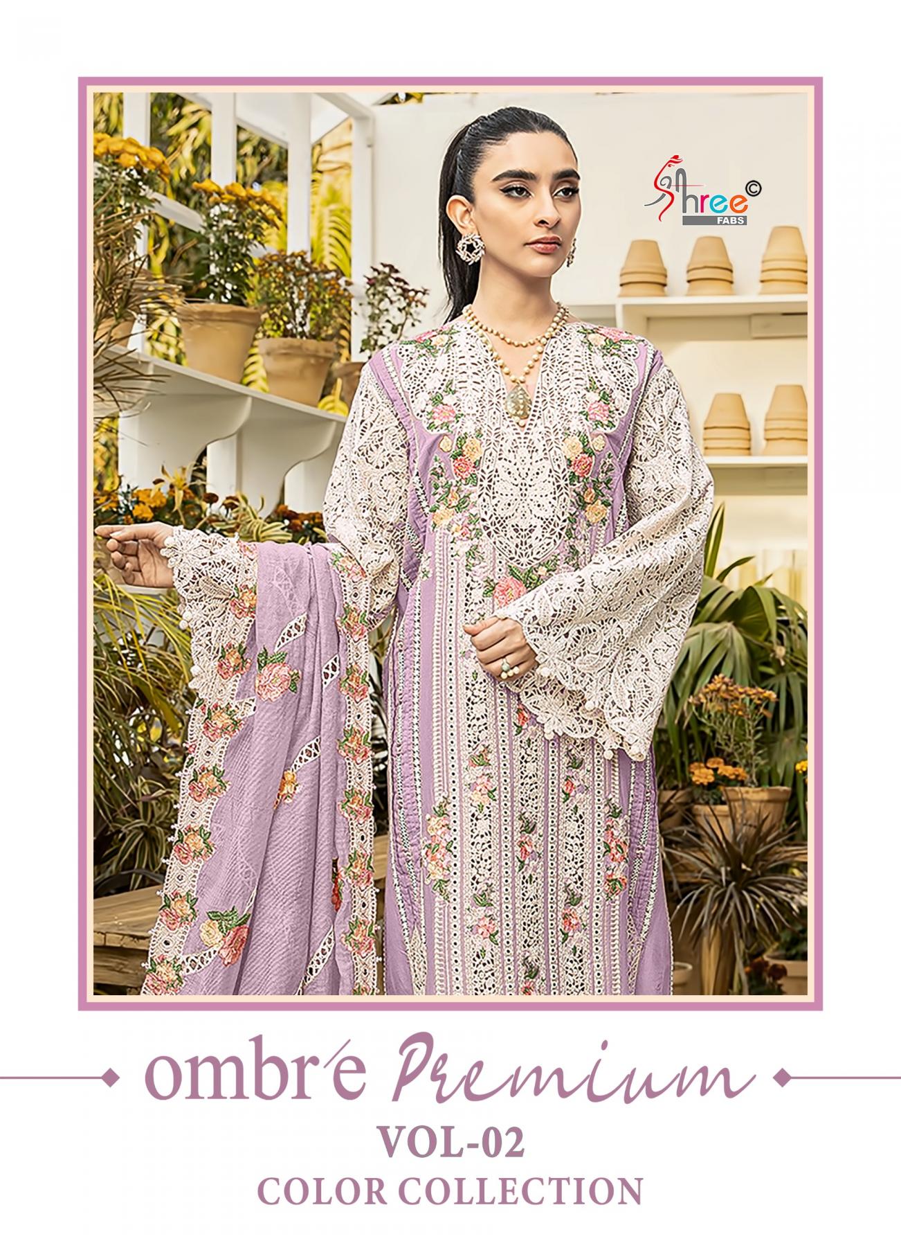shree fabs ombre premium vol 2 color collection 3963 pakistani unstitch dress