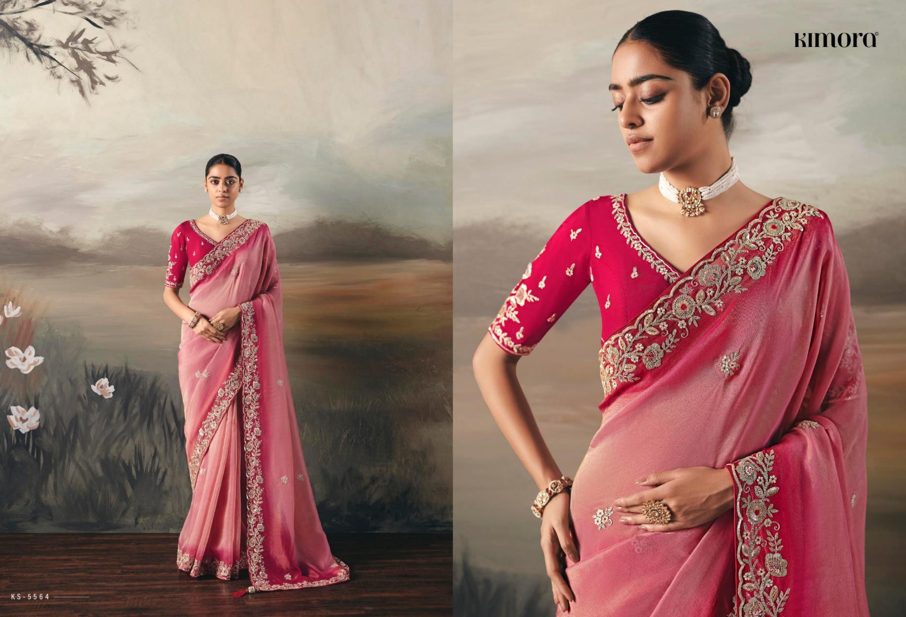 silsila by kimora 5561-5571 premium tissue zari occasion wear sarees 