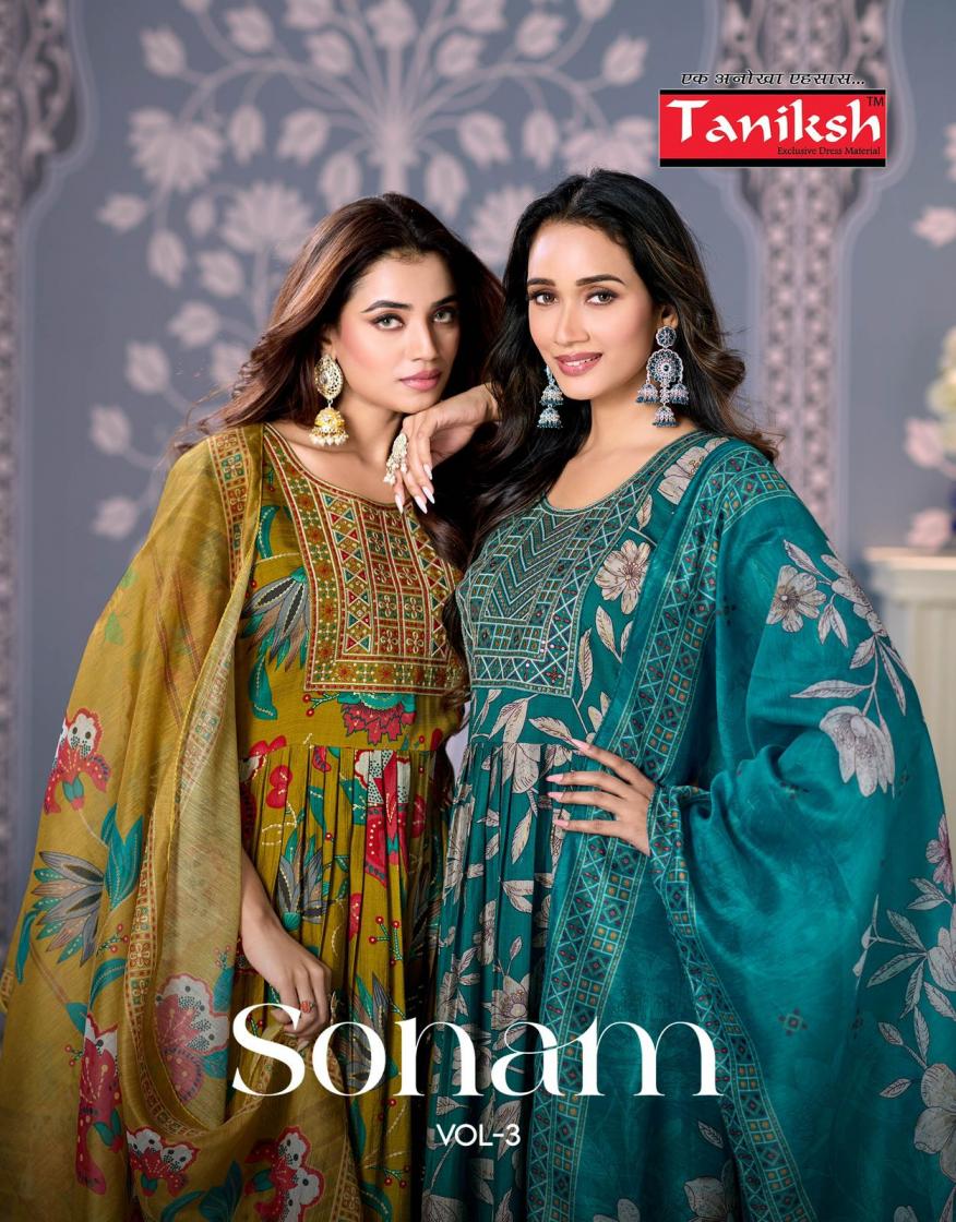 sonam vol 3 by taniksh vertical fully stitch suit for womens 
