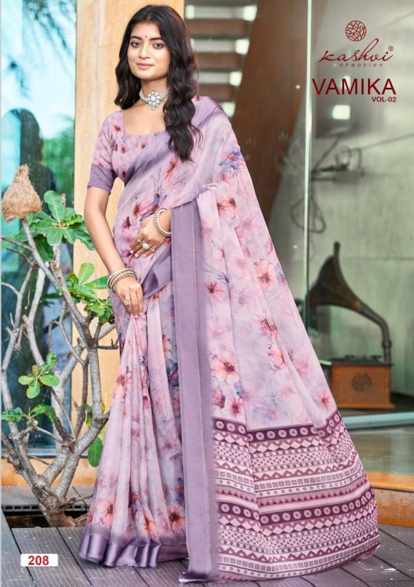 vamika vol 2 by kashvi creation amazing dull moss viscose sarees 