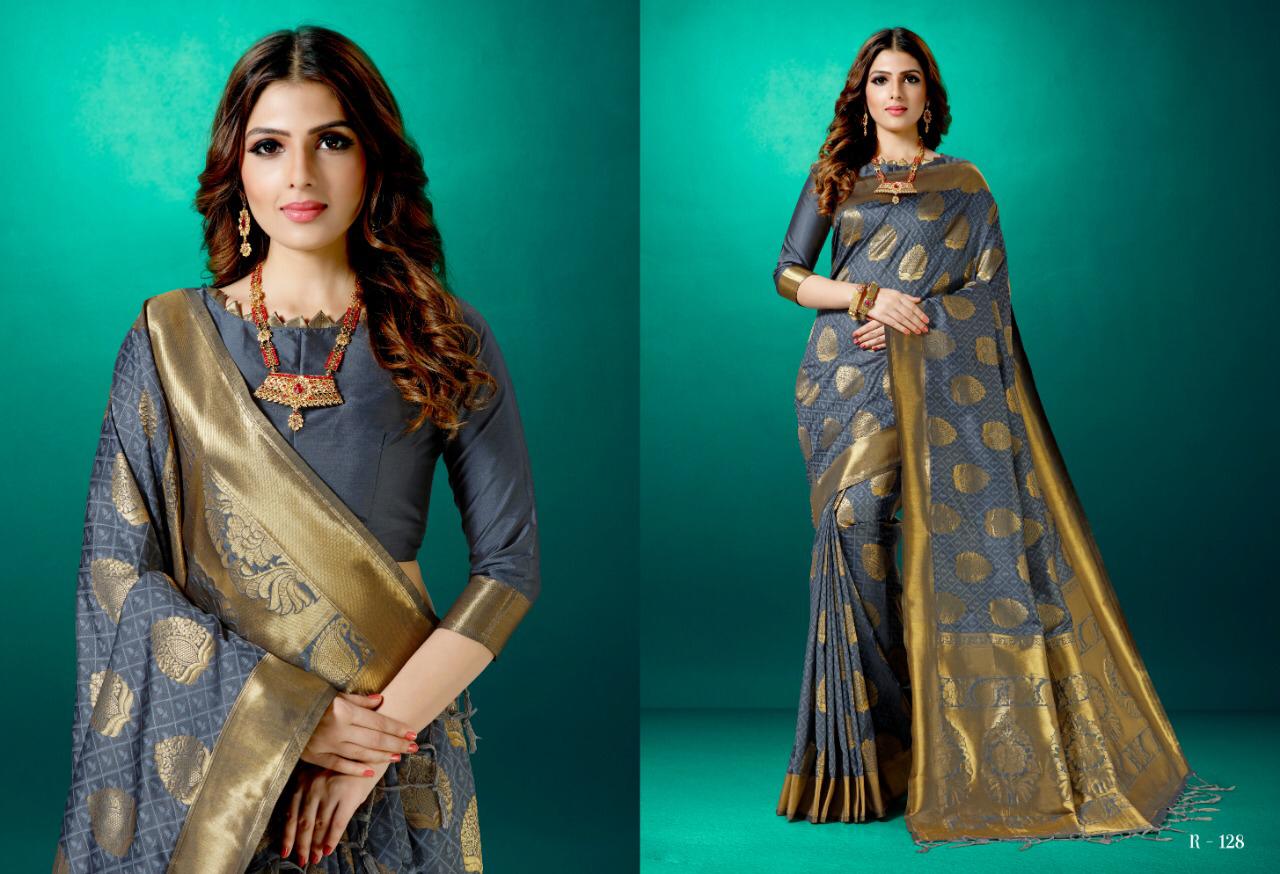 Aura Saree Sia Silk Traditional Wear Good Looking Rich Saree Collection