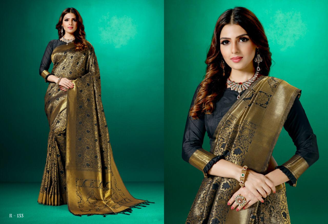 Aura Saree Sia Silk Traditional Wear Good Looking Rich Saree Collection