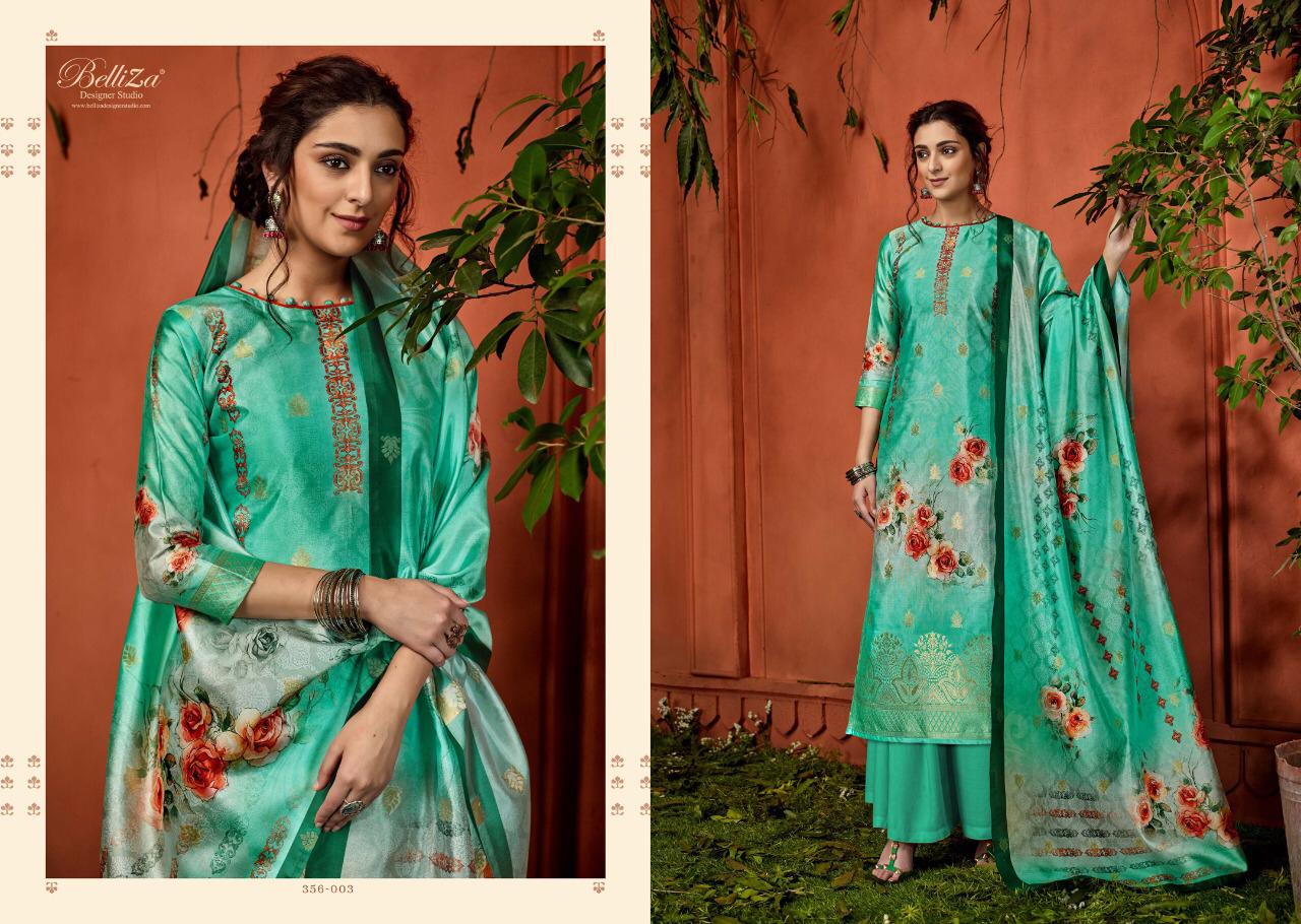 Belliza Nayaab Pure Upada Silk Digital Printed Suits Collection Wholesaler
