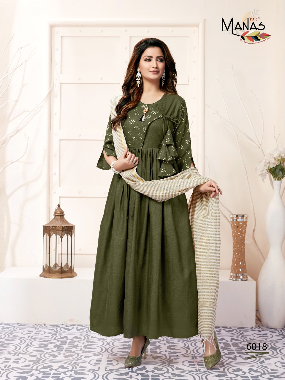 Kiara Vol 3 By Manas Designer Gown With Banarasi Dupatta Wholesaler