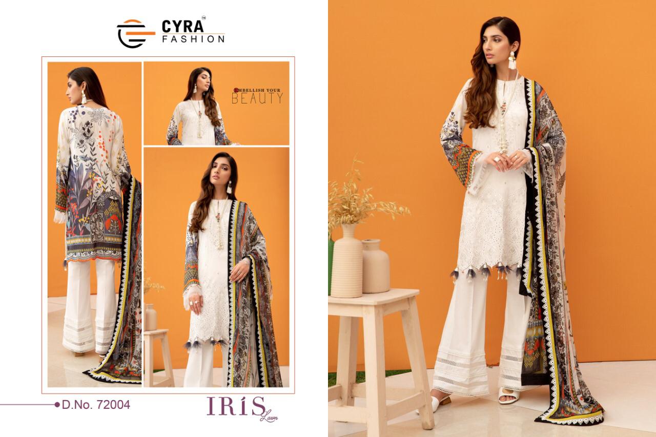 Cyra Fashion Iris Lawn Jam Cotton Pakistani Dress Materials