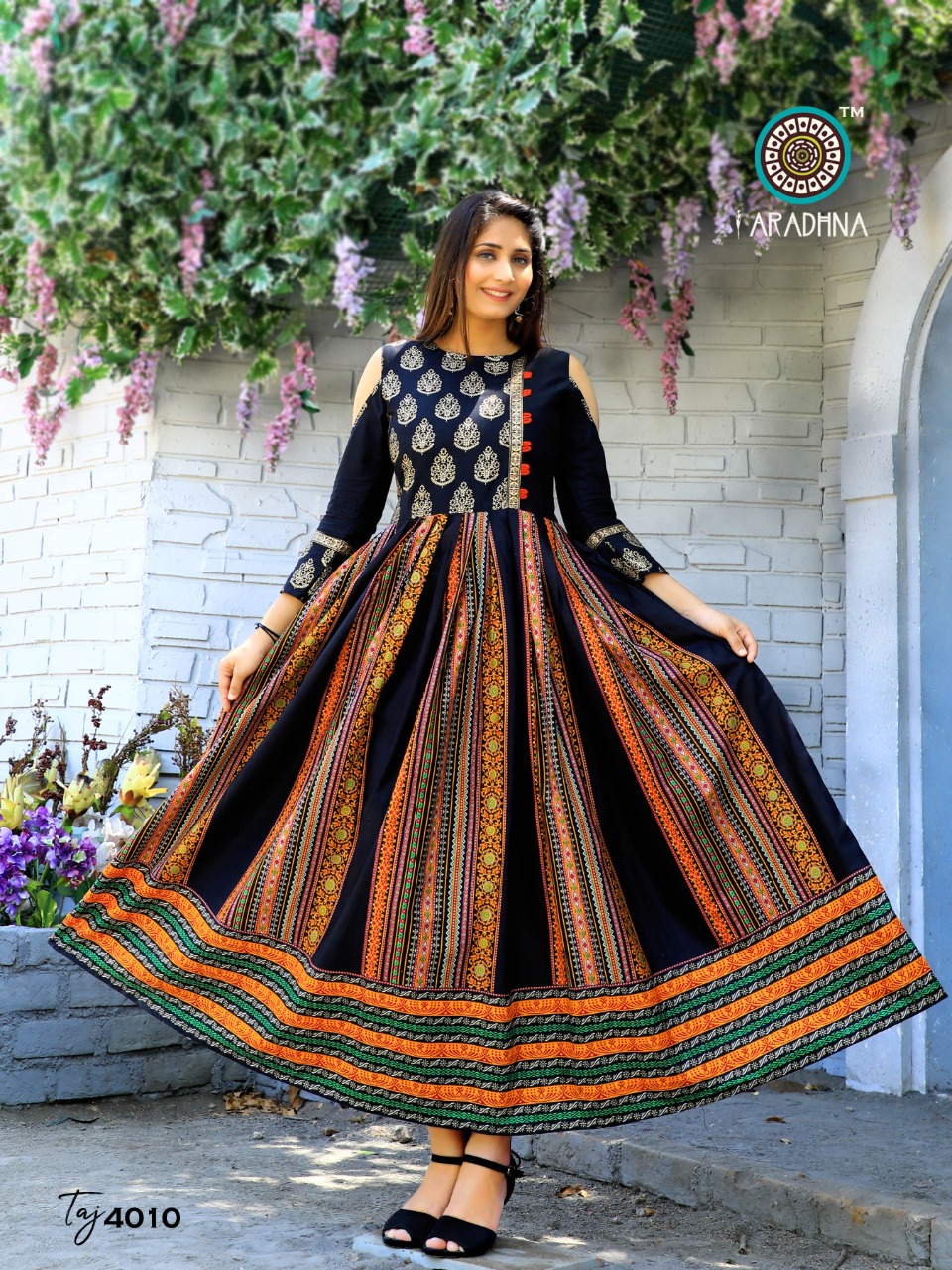 Aradhna Taj Vol 4 Rayon Cotton Long Gown Collection