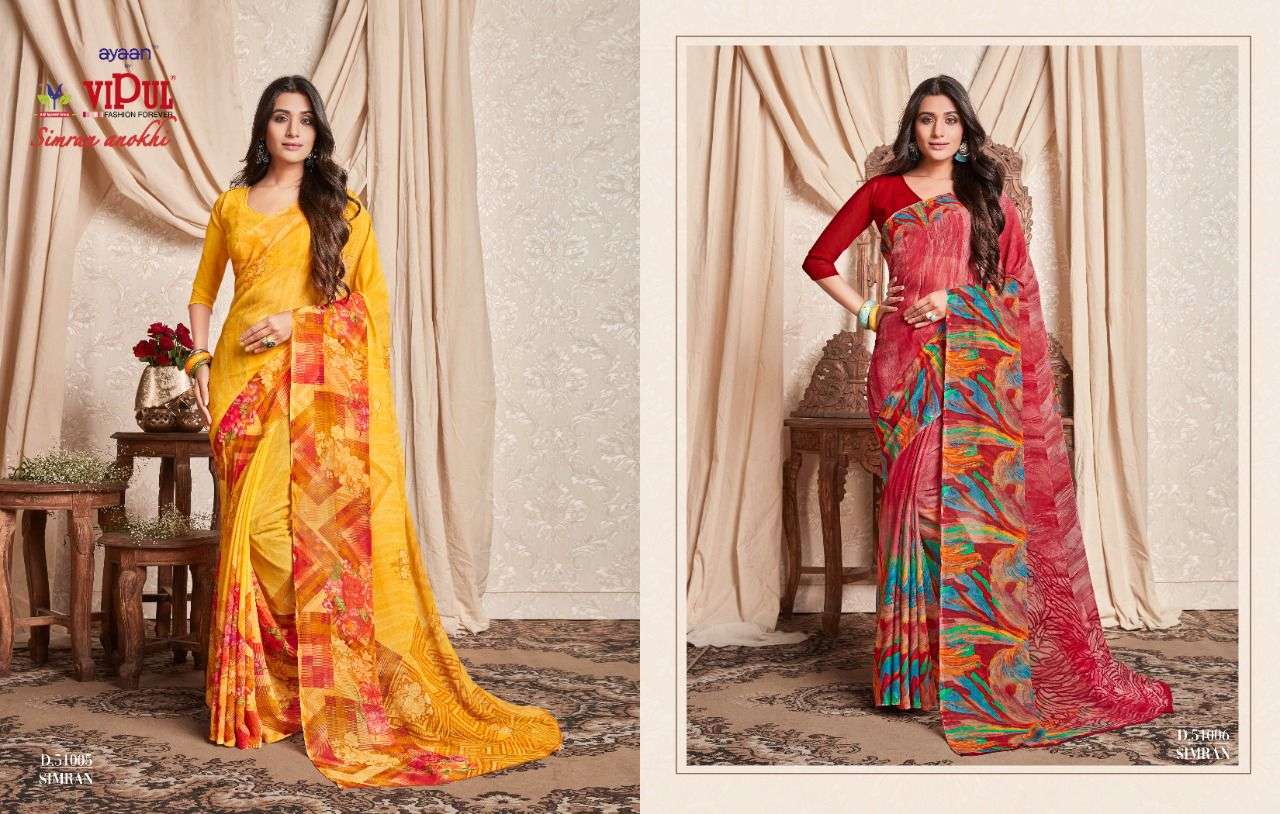 vipul fashion simran anokhi printed sarees